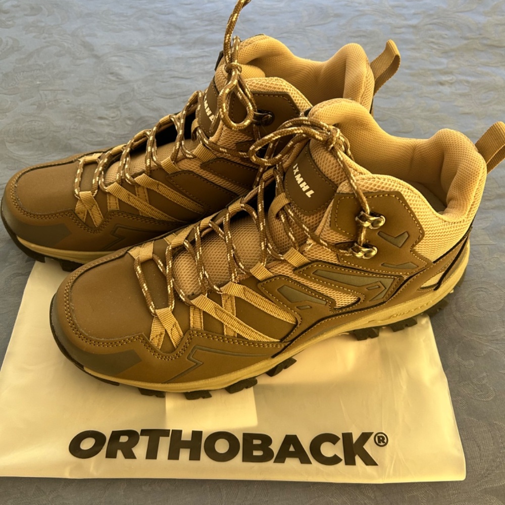 REDUCED!! NEW ORTHOBACK EXPEDITION Lightweight hiking shoes Light Brown
